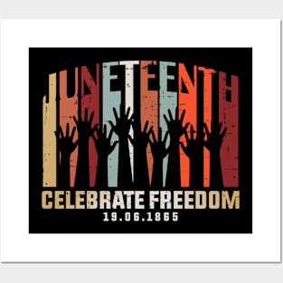 Juneteenth Celebrating Freedom Posters and Art